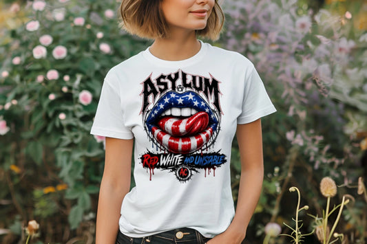 Red, White, and Unstable Graphic Tee - Asylum Clothing Co